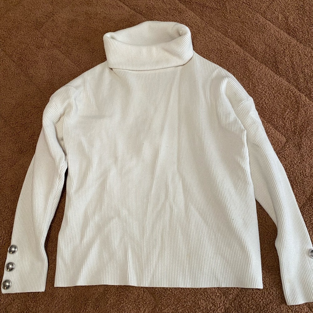 BTFBM Cream Ribbed Sweater